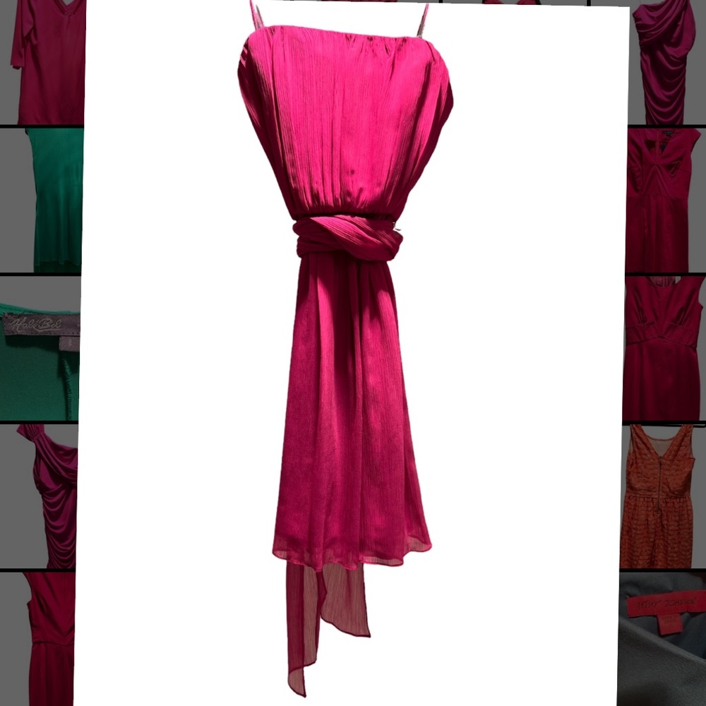 Max and Cleo Fuchsia Versatile Strapless Dress